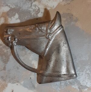 c1943-50 Carl Art STERLING SILVER HORSE HEAD BROOCH